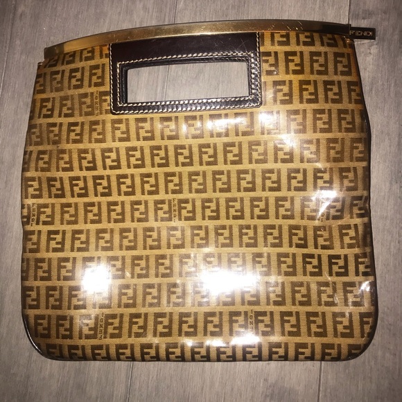 AUTHENTIC FENDI FF BAG 11” x 10.5” - Picture 3 of 13